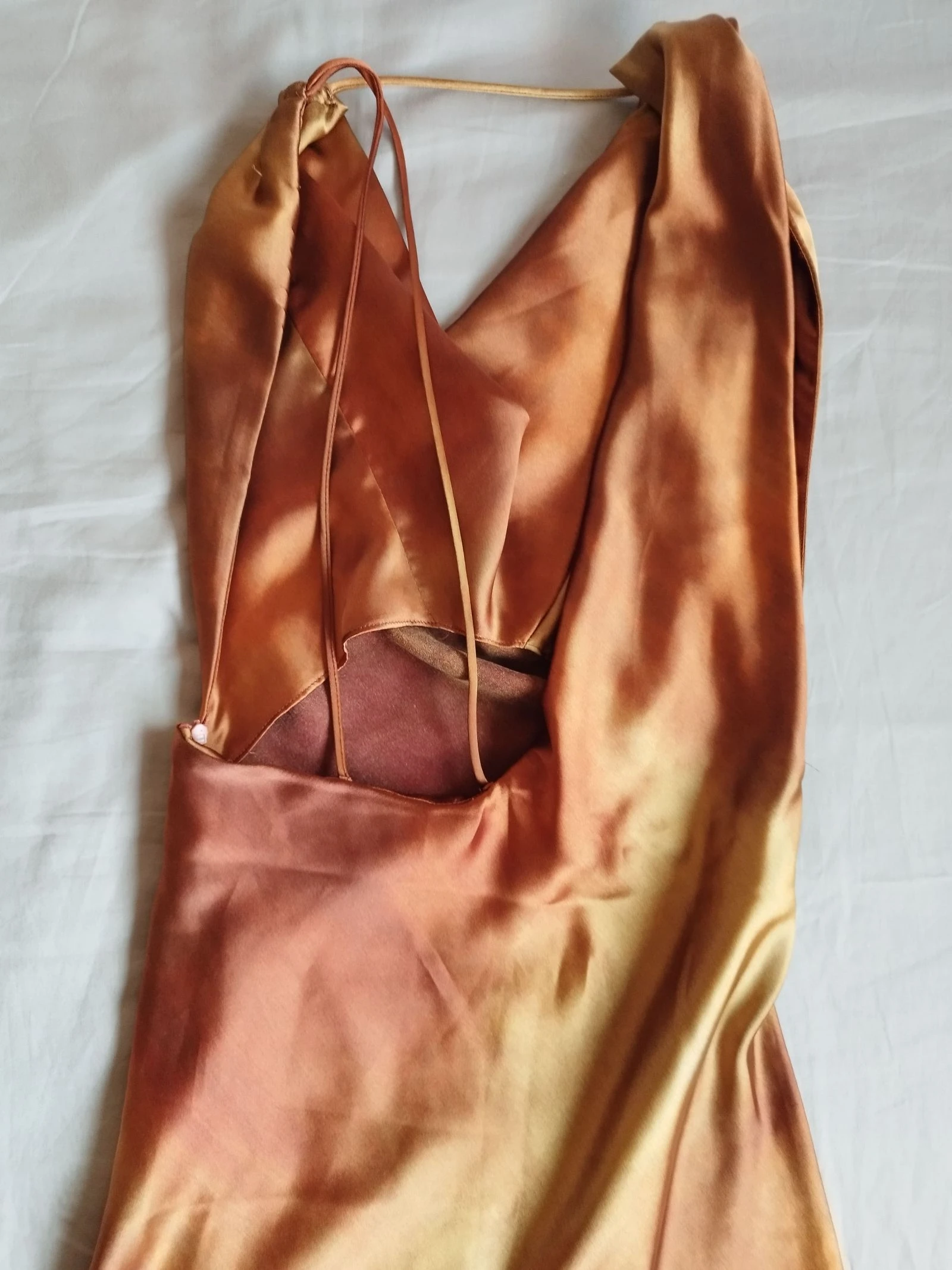 Zara Satijn Midi Jurk XS – photo 4